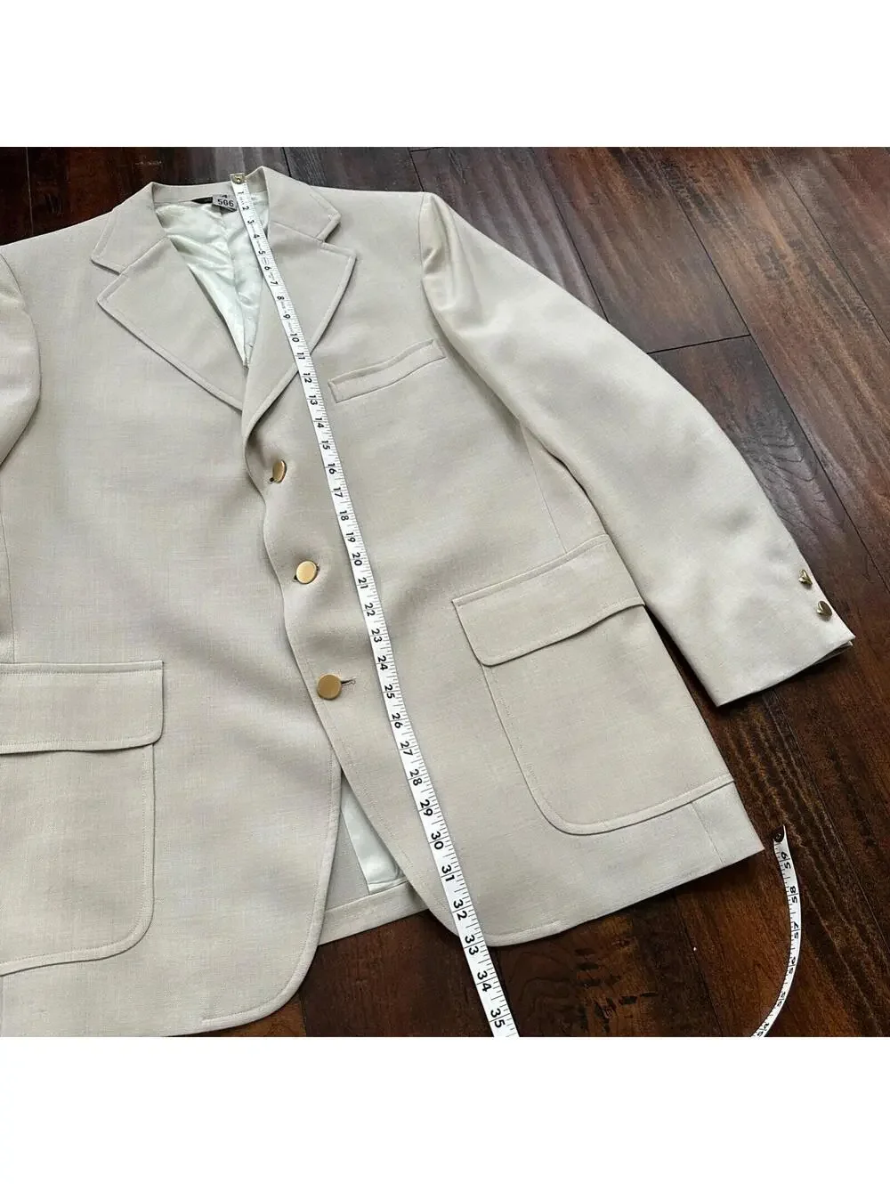VTG Union Sport Coat Mens 42 Johnson Blazer Button Cricketer 70s 1970s Tan